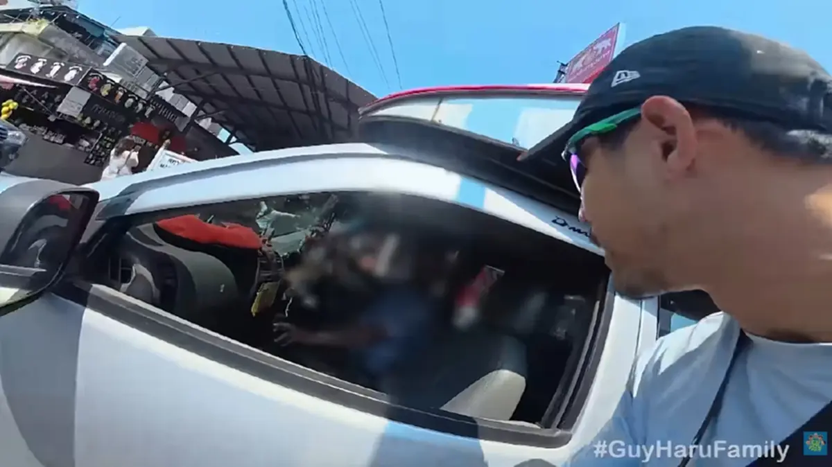 นาทีชีวิต! "กาย รัชชานนท์" สวมสัญชาตญาณพ่อ พุ่งขวางกระบะซิ่ง
