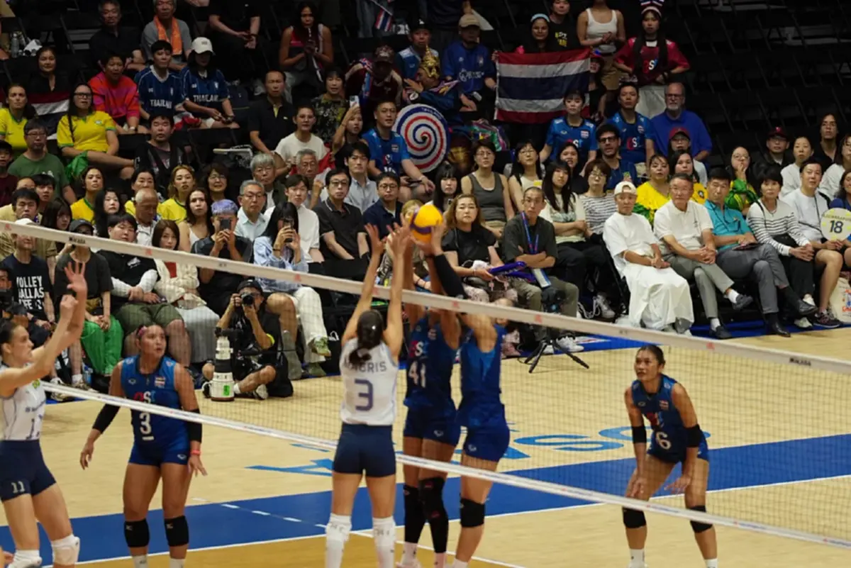ตบสาวไทยสร้างประวัติศาสตร์โค่นบราซิล 3-0 ครั้งแรกใน VNL 