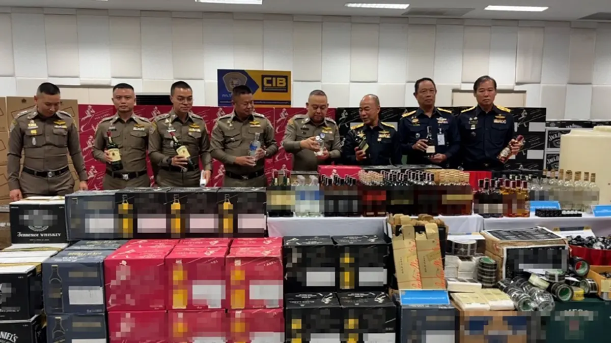 จับเหล้าปลอม 6,700 ขวด ยี่ห้อดังทั้งนั้น เปิดพิกัดขายเกลื่อน