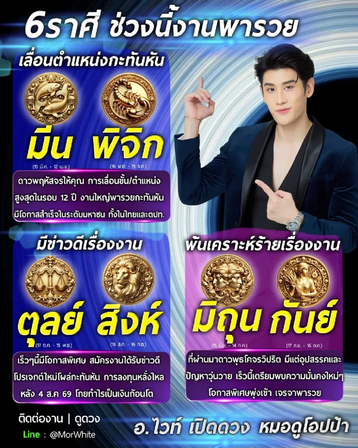 6 ราศี พ้นเคราะห์ร้าย ช่วงนี้งานพารวย เลื่อนตำแหน่งกะทันหัน