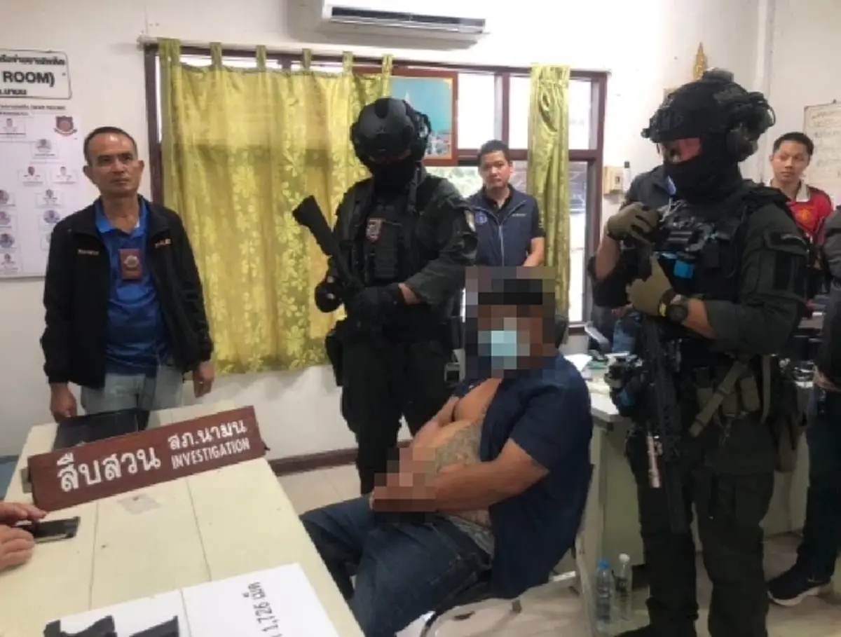 ล่า 17 ชั่วโมงไม่รอด! รวบมือลั่นไกลูกเจ้าของรีสอร์ต สารภาพสิ้น