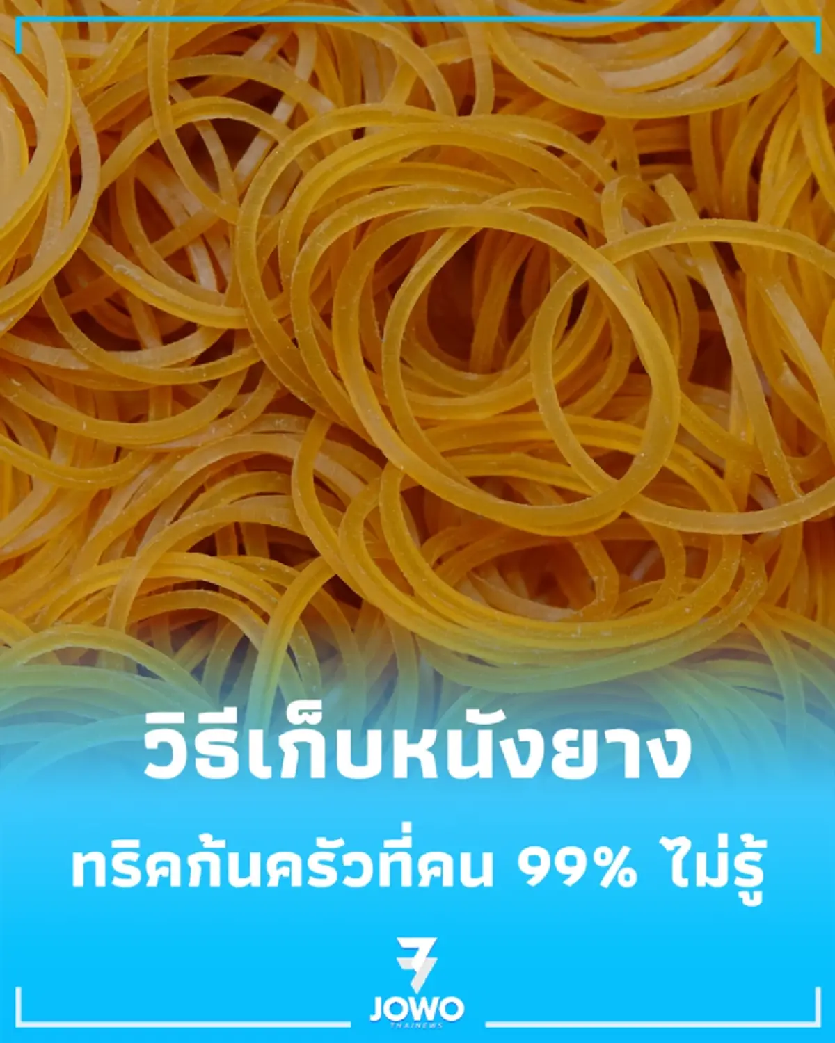 เปิดวิธีเก็บ หนังยาง ฉบับโปร เหนียวทนทานทะลุ 3 ปี ไม่มีกรอบ