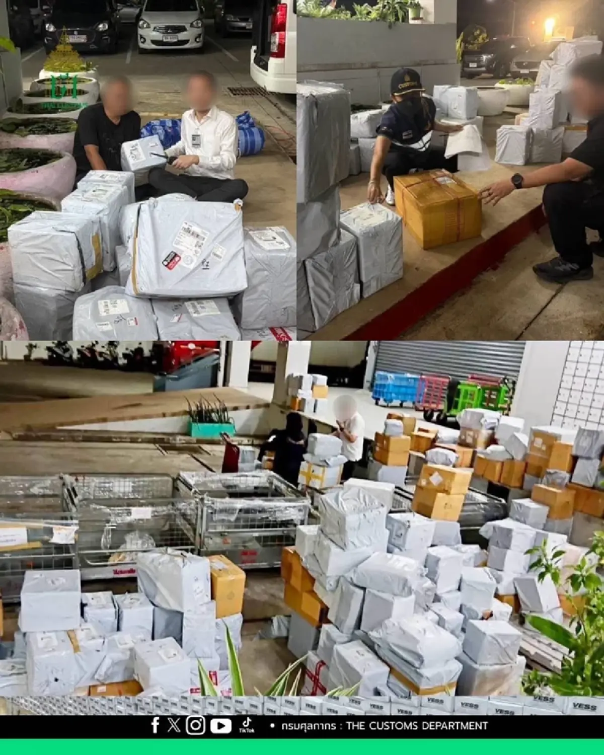 บุกอายัดบุหรี่นอกหนีภาษีคาพัสดุไปรษณีย์ ยึดของกลางทะลัก 4,000 คอตตอน!