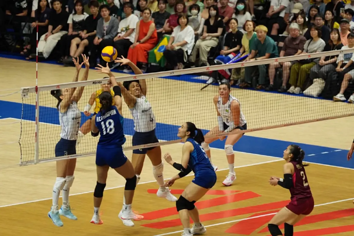 ตบสาวไทยสร้างประวัติศาสตร์โค่นบราซิล 3-0 ครั้งแรกใน VNL 