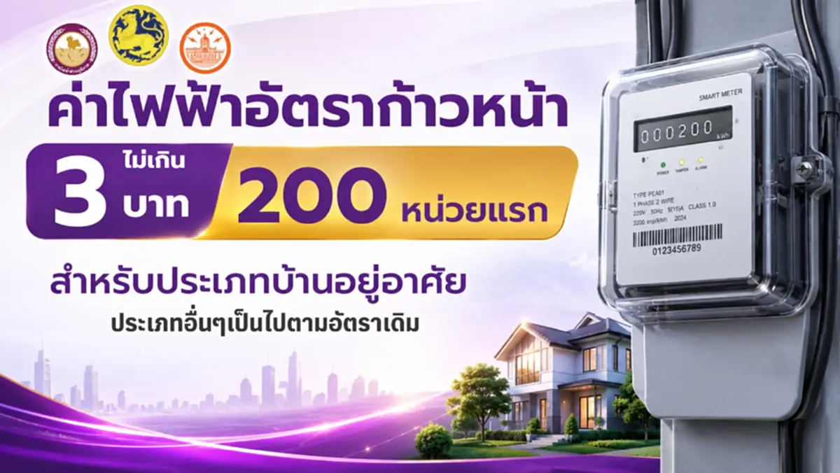 มท.2 ผนึก MEA และ PEA แถลงนโยบายปฏิรูปโครงสร้างอัตราค่าไฟฟ้า ลดภาระค่าครองชีพ