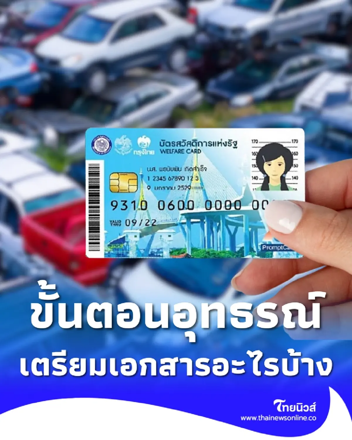 ขั้นตอนยื่นอุทธรณ์บัตรสวัสดิการแห่งรัฐ กรรมสิทธิ์รถเกินกว่ากำหนด