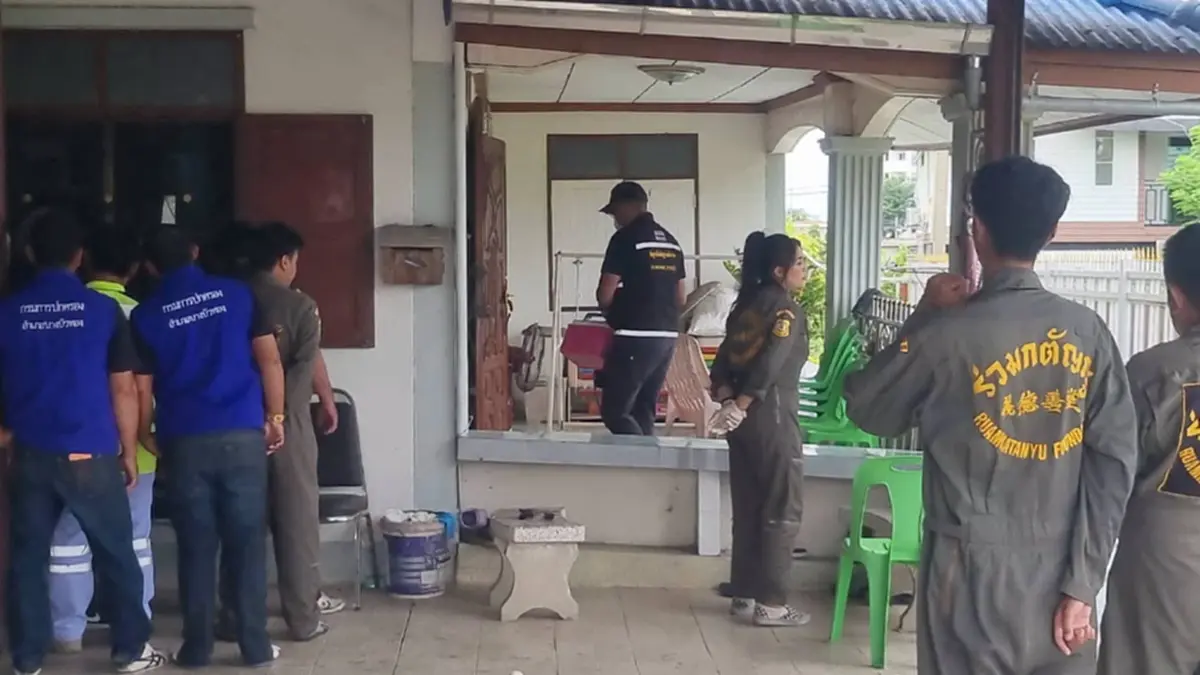 หลานคลั่งบุกกระหน่ำคาบ้านญาติ ดับ 2 เจ็บ 3 ระทึกบางบัวทอง