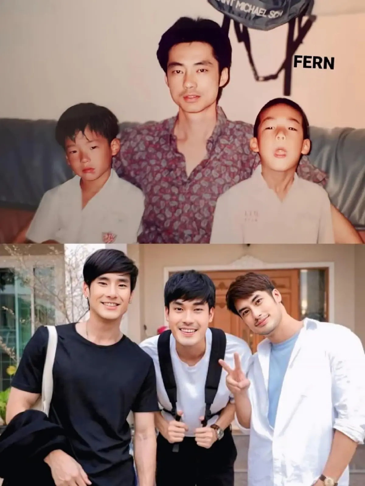 รู้แล้วหล่อได้ใคร  เผยภาพคุณพ่อ ดีเอ็นเอพรีเมียม 3 พี่น้อง