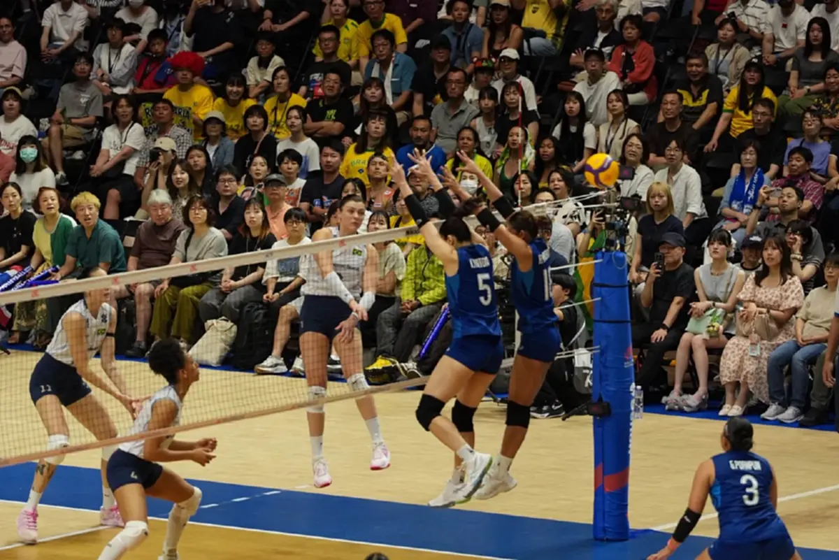 ตบสาวไทยสร้างประวัติศาสตร์โค่นบราซิล 3-0 ครั้งแรกใน VNL 