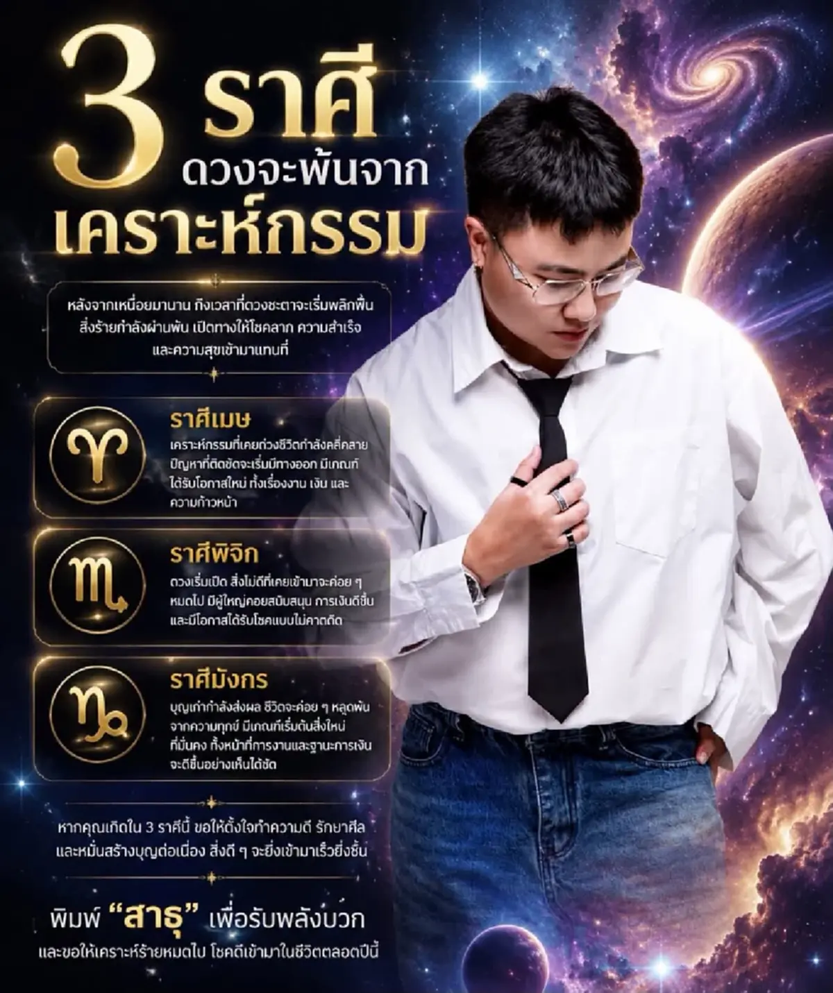 หมอดูดังเคาะ 3 ราศี ดวงพ้นเคราะห์กรรม ชะตาเริ่มพลิกฟื้น