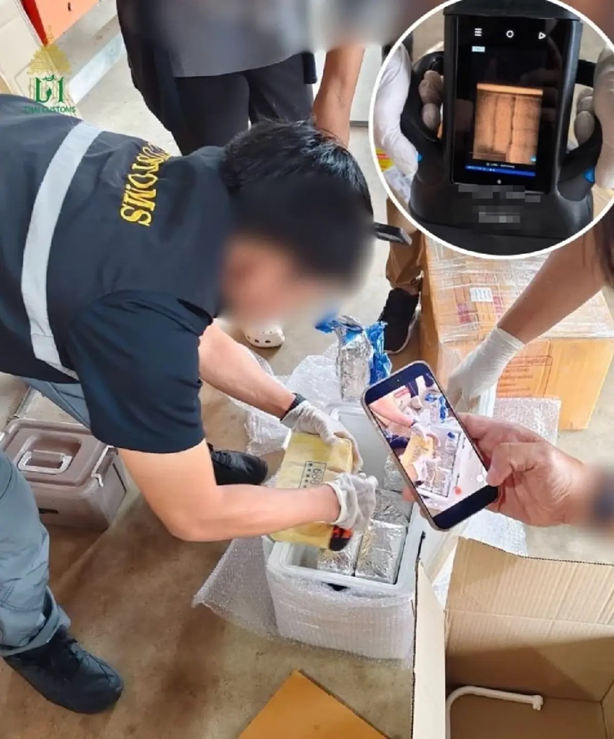 ศุลกากรลุยทลายส่งไอซ์-ยาบ้าผ่านพัสดุเอกชน ของกลางนับแสนเม็ด