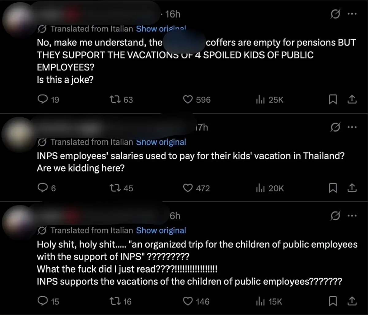 โซเชียลอิตาลีเดือด ขุดครอบครัววัยรุ่น ลูกใช้งบประกันสังคมเที่ยว