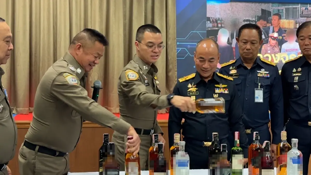 จับเหล้าปลอม 6,700 ขวด ยี่ห้อดังทั้งนั้น เปิดพิกัดขายเกลื่อน