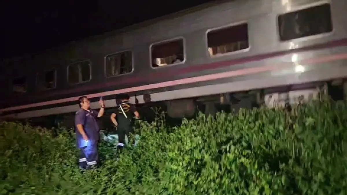 สลดลำปาง! รถไฟด่วนพิเศษเชียงใหม่–กรุงเทพฯ ชนชายดับริมราง