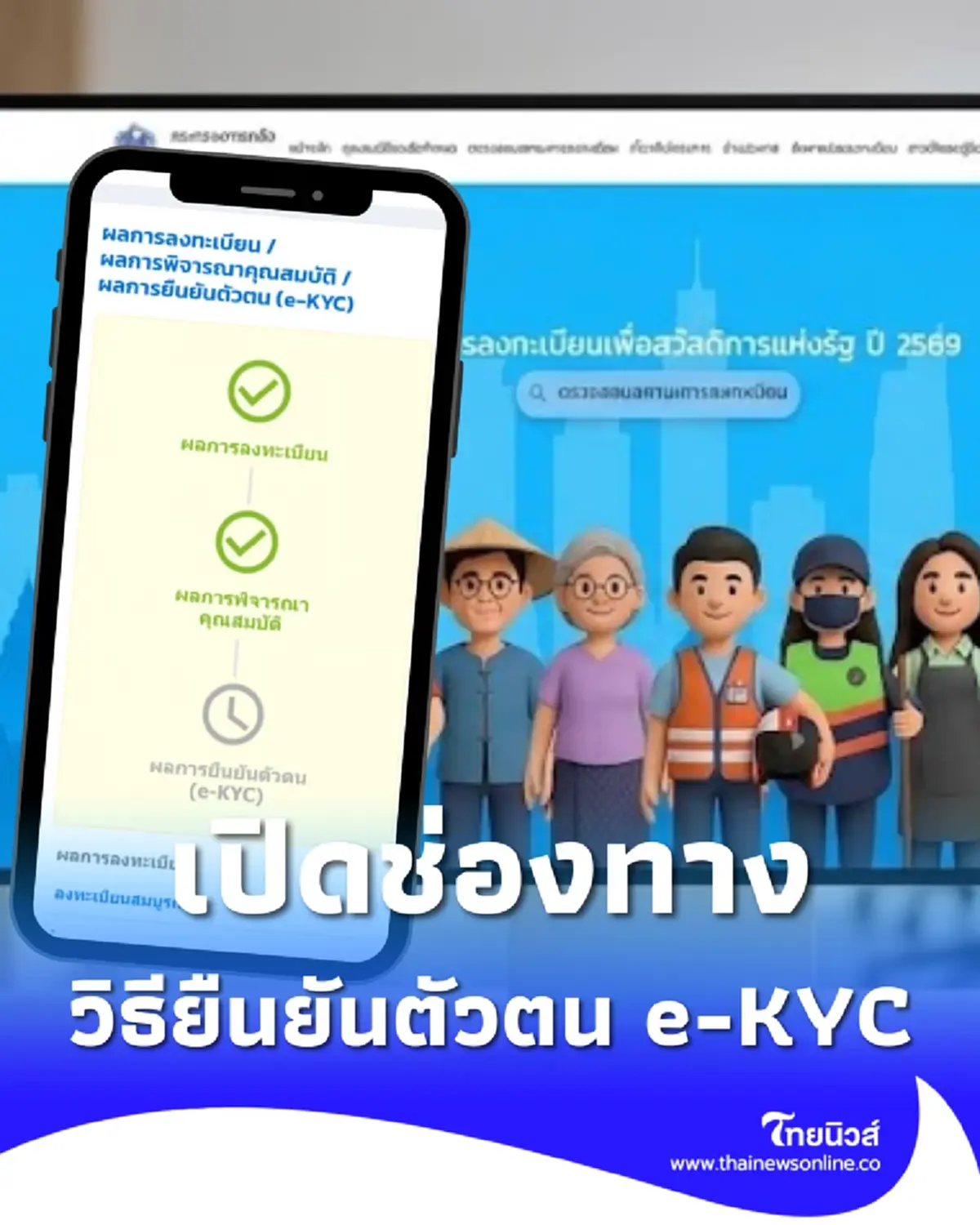 บัตรสวัสดิการแห่งรัฐ เปิดวิธียืนยันตัวตน e-KYC ต้องทำอย่างไร