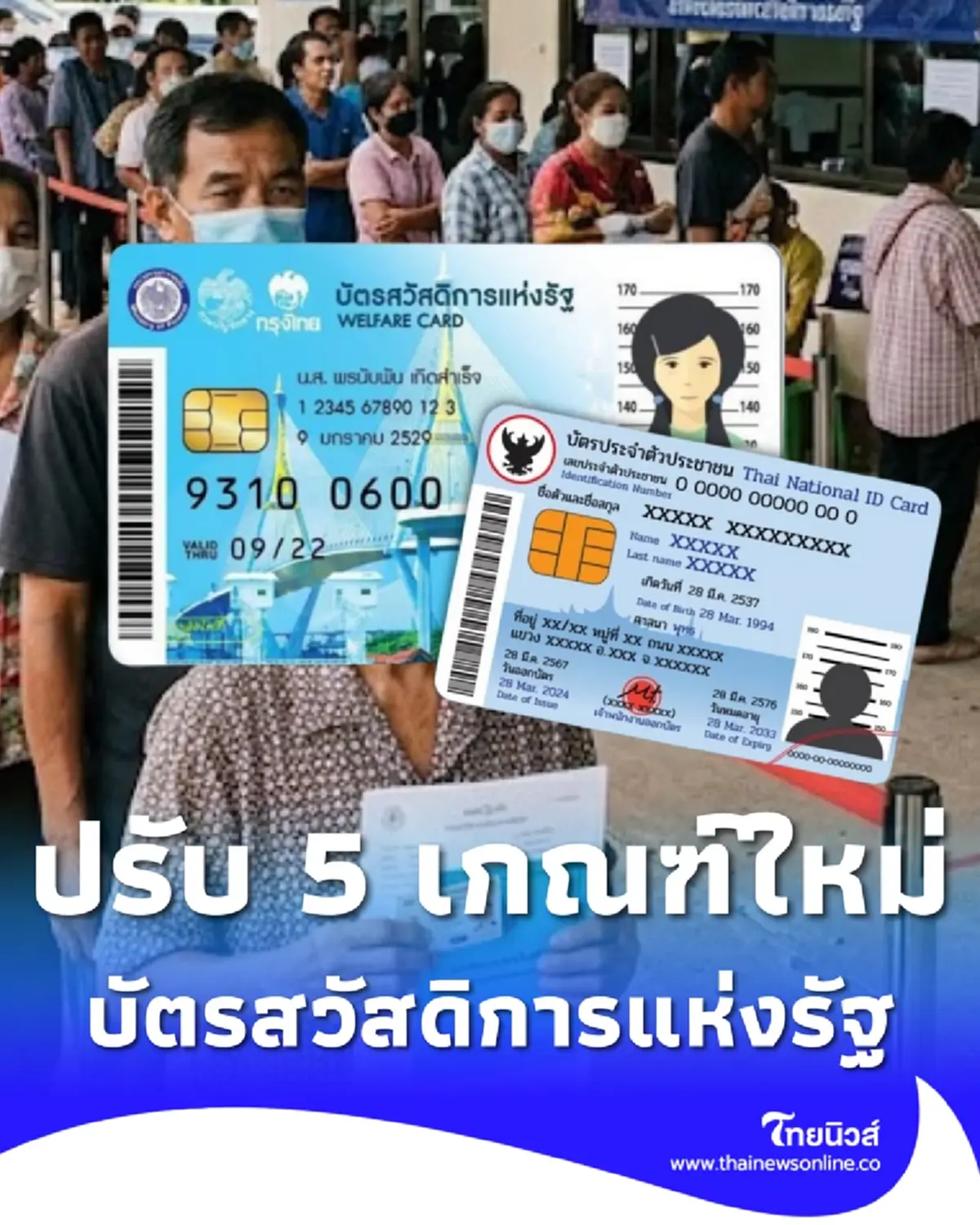 5 หลักเกณฑ์ใหม่ ปรับเกณฑ์ คน-รถ ทบทวนสิทธิบัตรสวัสดิการแห่งรัฐ