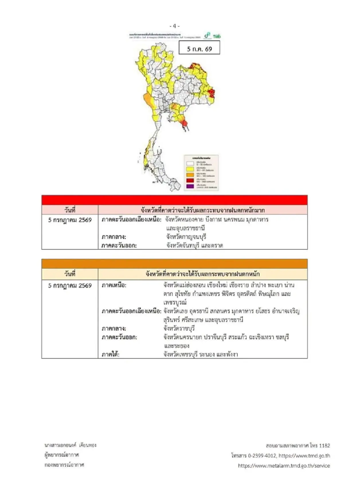 อัปเดตเส้นทางล่าสุด พายุโซนร้อน ไมสัก ทำไทยฝนหนัก 3-6 ก.ค. 