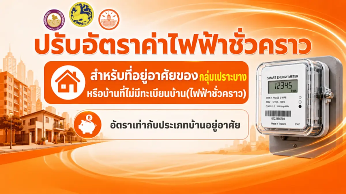 มท.2 ผนึก MEA และ PEA แถลงนโยบายปฏิรูปโครงสร้างอัตราค่าไฟฟ้า ลดภาระค่าครองชีพ