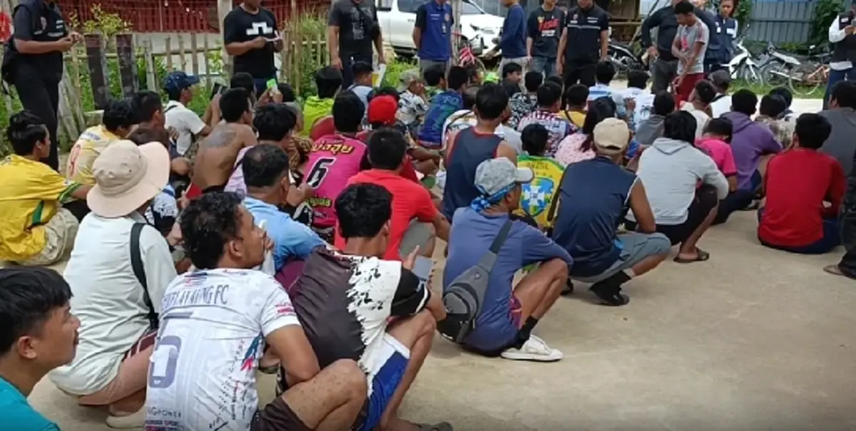 บุกทลายวงพนันสนุกเกอร์! รวบแรงงานต่างด้าว 18 ราย คาบ้านพัก