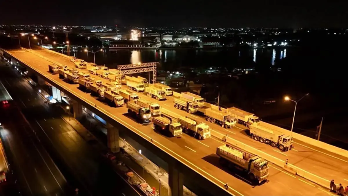 ขบวน10ล้อวิ่งทดสอบความแข็งแรง M82 พร้อมเปิดให้บริการ 28 ส.ค. นี้