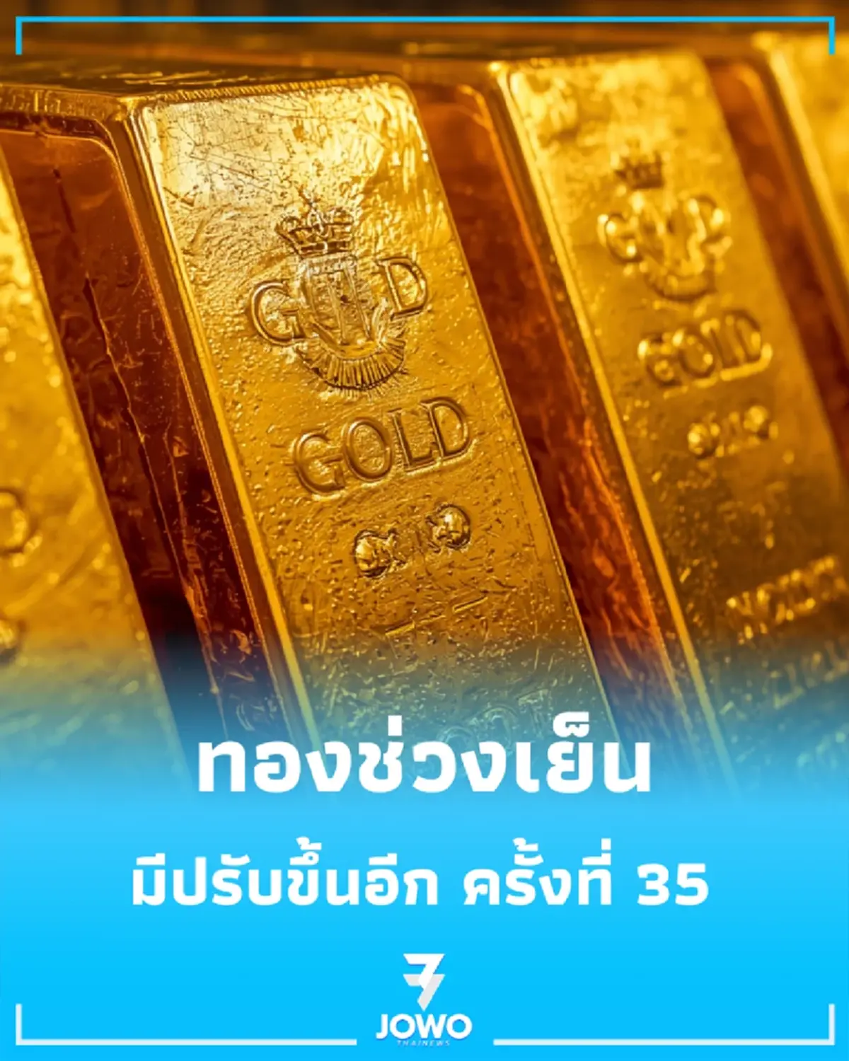 อัปเดตราคาทองช่วงเย็น 25 ส.ค. 69 มีปรับขึ้นอีก ครั้งที่ 35