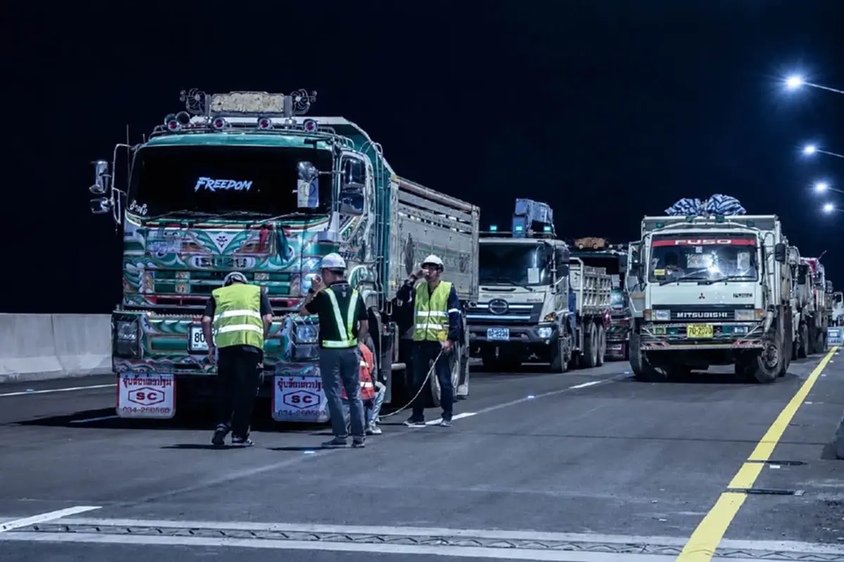 ขบวน10ล้อวิ่งทดสอบความแข็งแรง M82 พร้อมเปิดให้บริการ 28 ส.ค. นี้