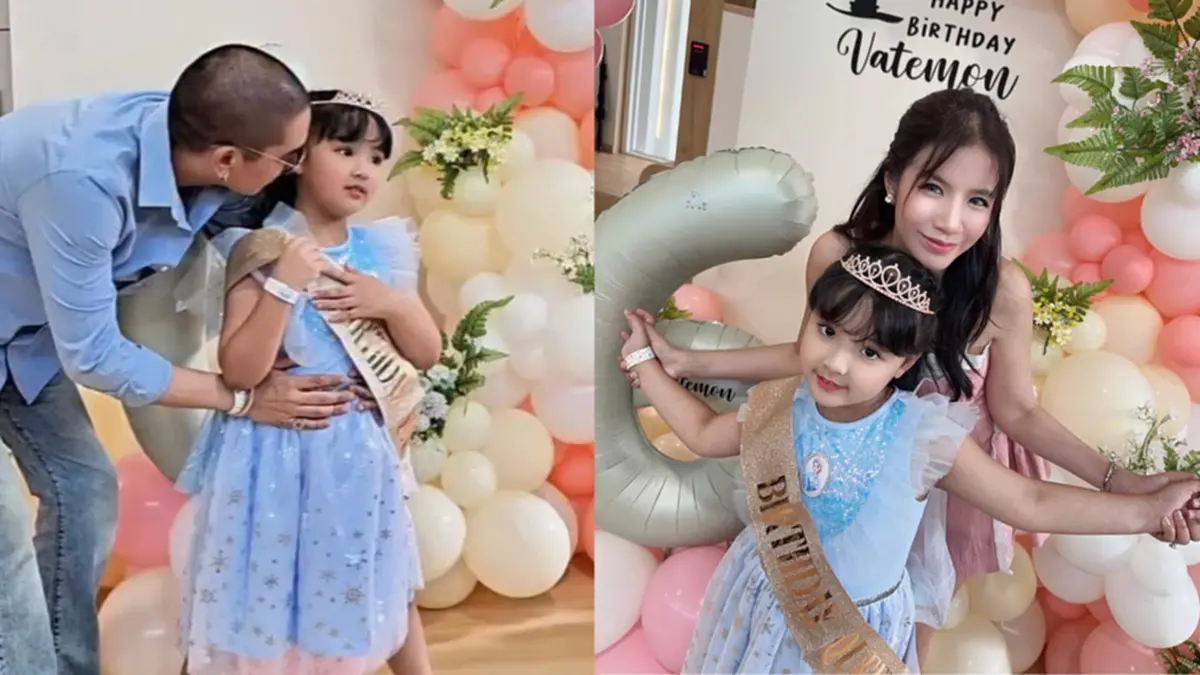 "ใบเตย-ดีเจแมน" ร่วมเฟรมพร้อมหน้า จัดงานวันเกิด "น้องเวทย์มน"