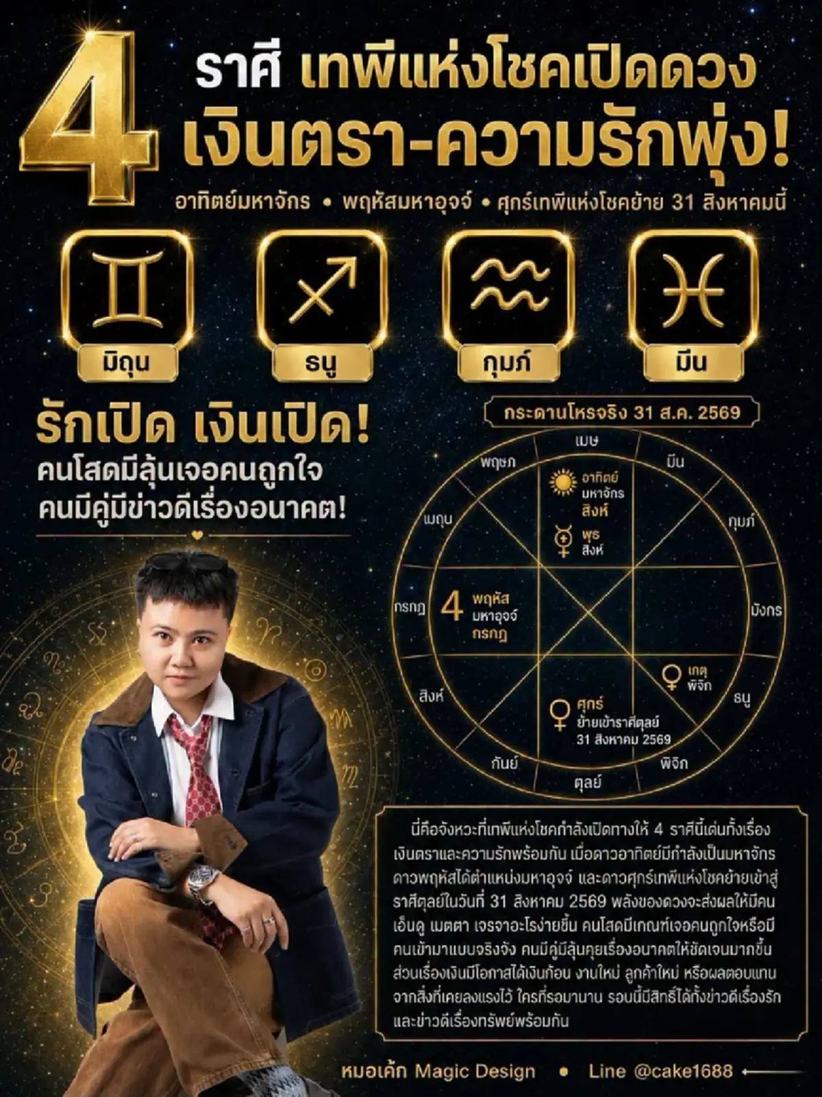 "4ราศี" เทพีแห่งโชค เปิดดวงให้แล้ว มีเกณฑ์ได้เงินก้อน แบบจัง ๆ 
