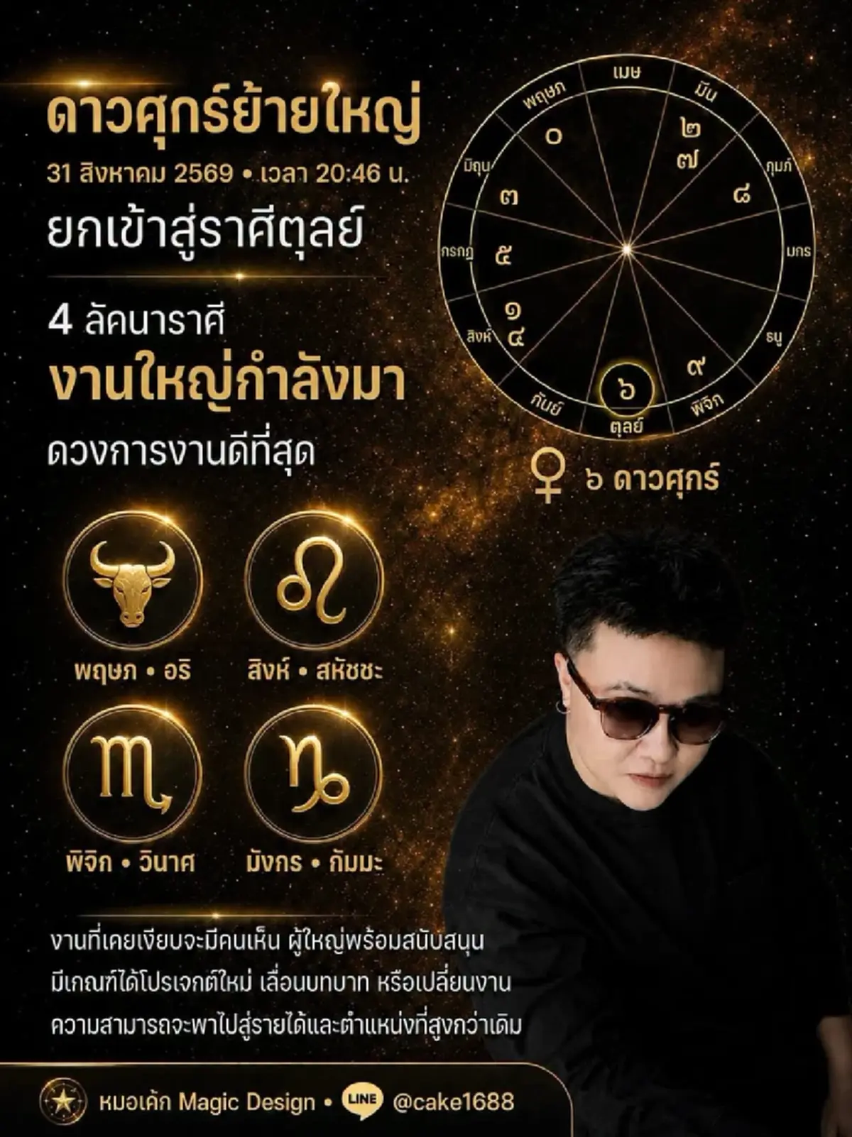ดาวศุกร์ย้ายใหญ่ 31 ส.ค. 4 ลัคนาราศี พ้นเคราะห์ งานใหญ่กำลังมา