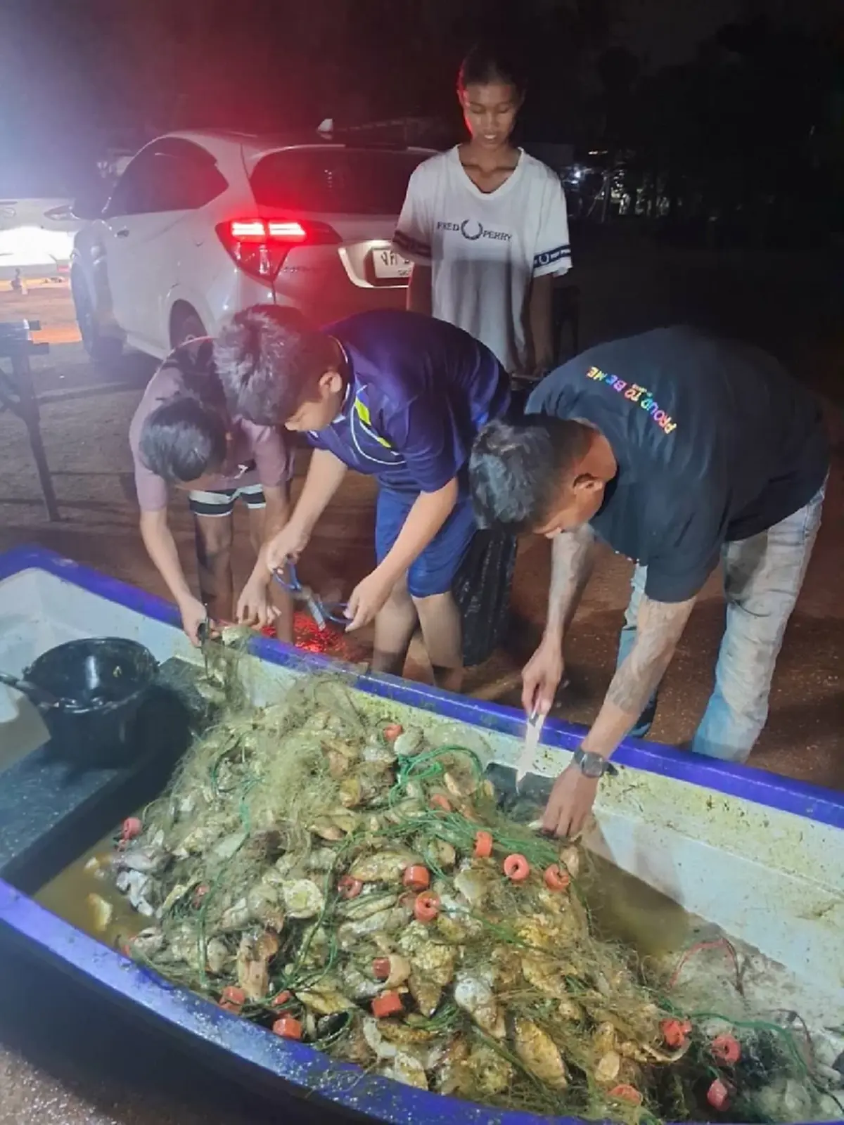 ชาวประมงผวา! ปลาหมอคางดำโผล่ทะเลโรงโป๊ะ ติดอวนแน่นกว่า 200 กก.