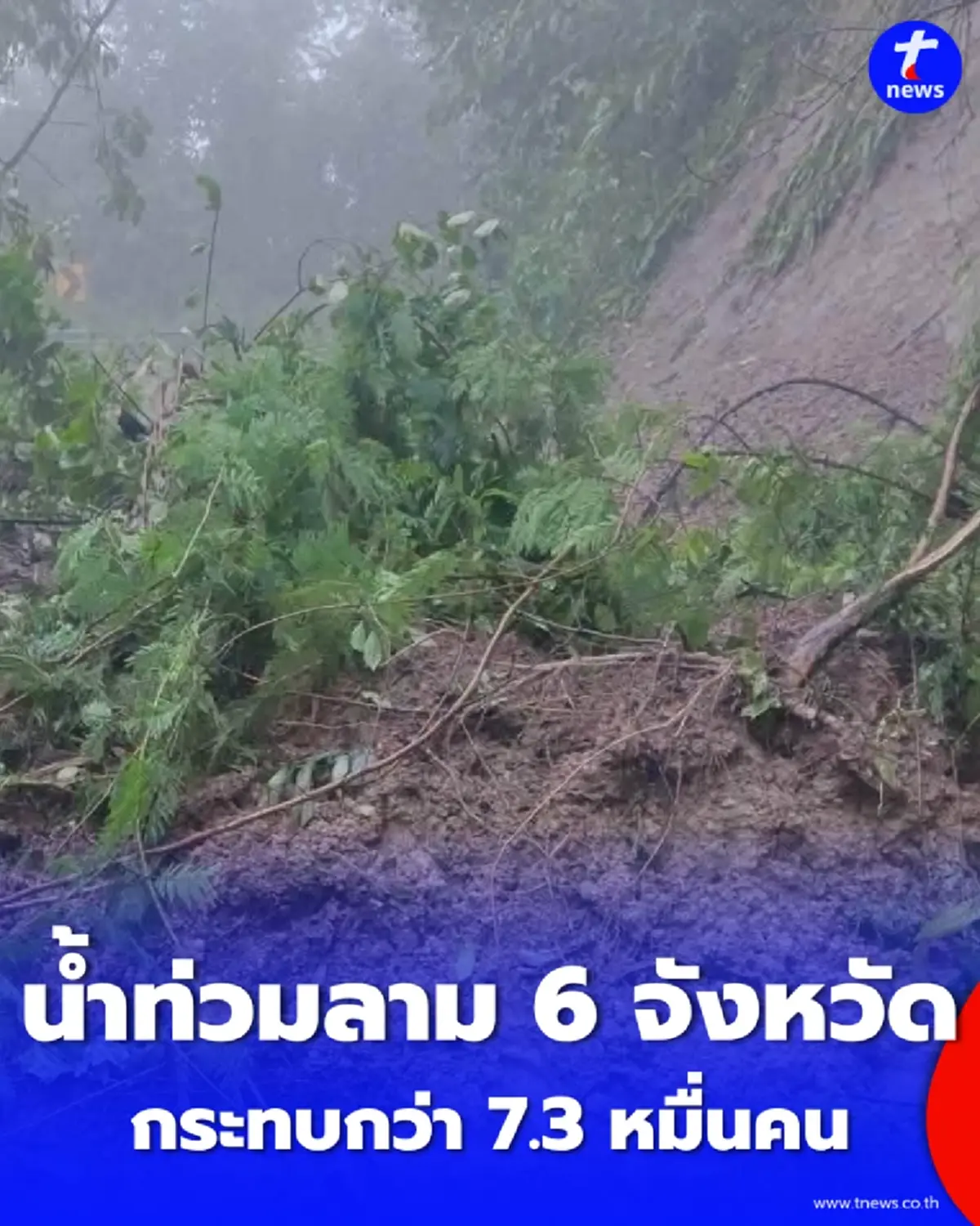 ปภ. อัปเดตน้ำท่วม 6 จังหวัด เร่งช่วยเหลือผู้ประสบภัยเต็มกำลัง