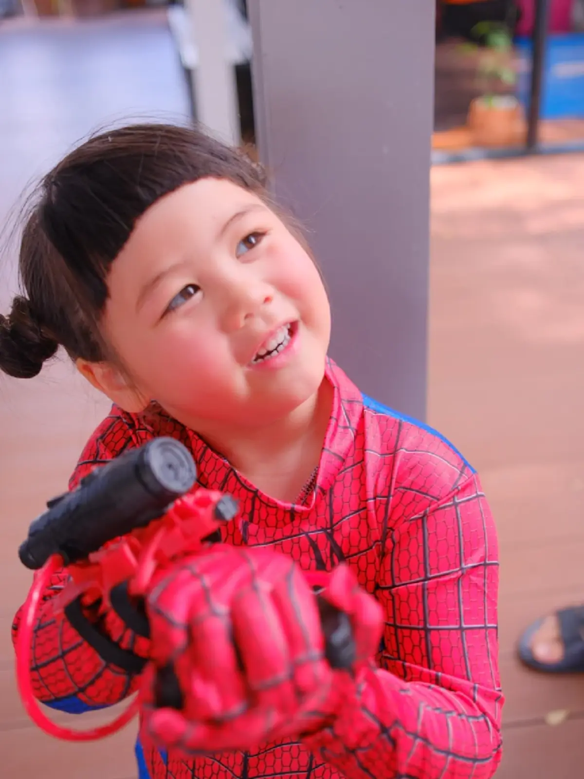 "น้องเกล" แปลงร่างเป็นสไปเดอร์แมนตัวจิ๋ว แจกความสดใส 