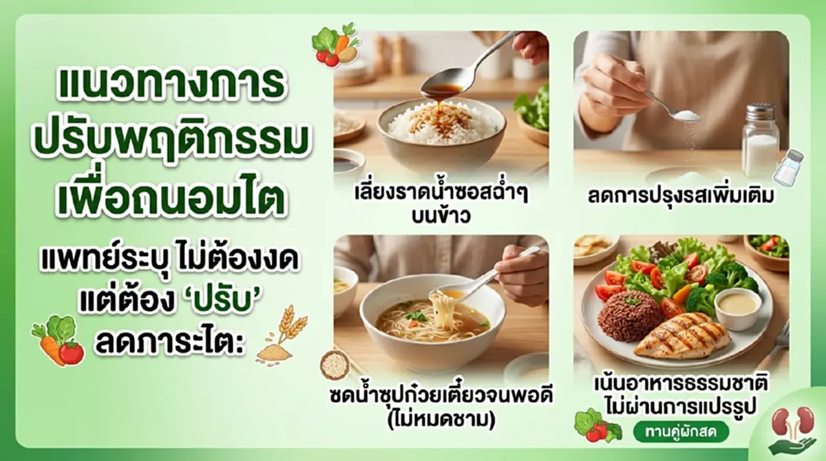 ภัยเงียบมื้อเที่ยง! หมอโรคไตเตือน 5 เมนูฮิตโซเดียมพุ่ง 