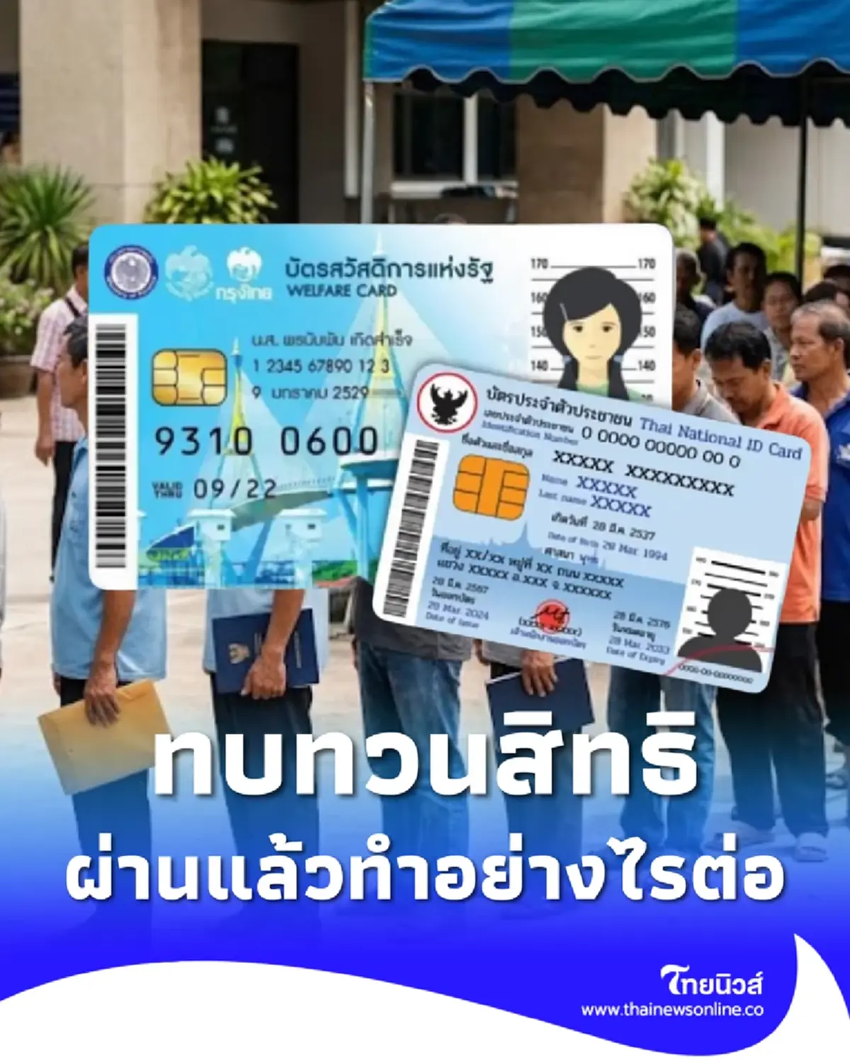 ประกาศผลการทบทวนสิทธิ บัตรสวัสดิการแห่งรัฐ ผ่านแล้วทำอย่างไรต่อ