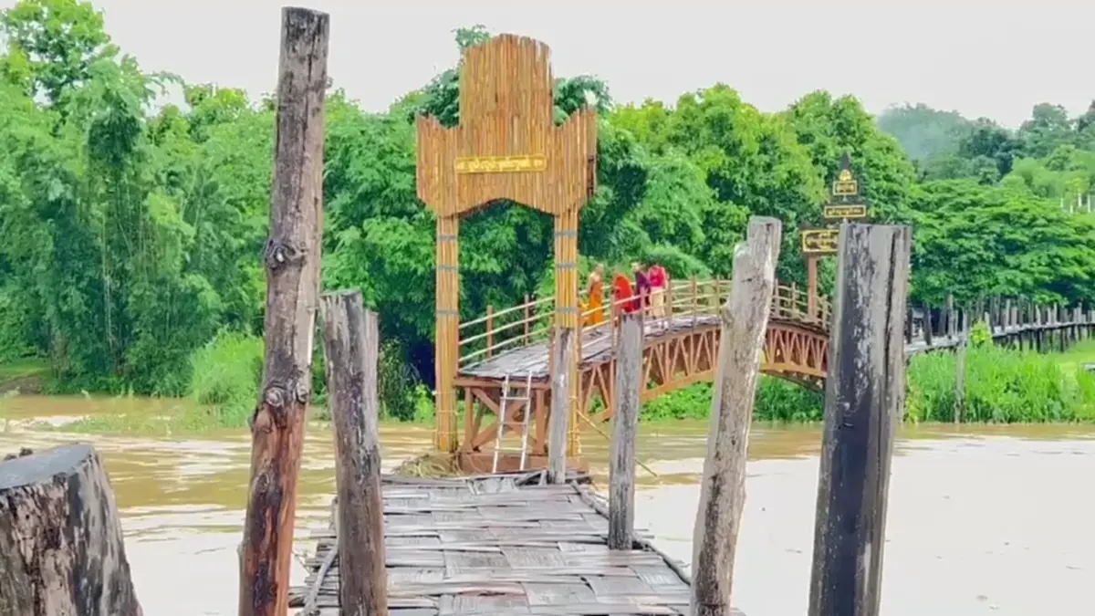 วิกฤตสะพานซูตองเป้! น้ำป่าซัดทำสะพานทรุดขาดเพิ่มรวม 12 เมตร