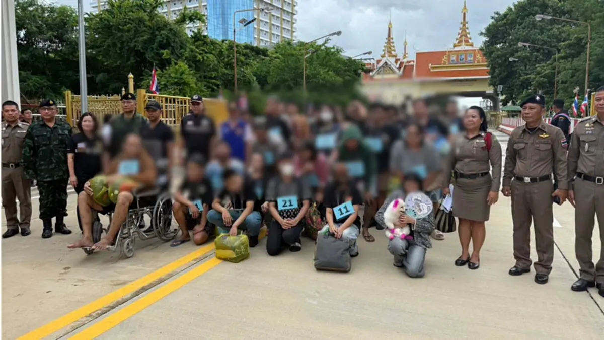 รับ 44 คนไทยพ้นโทษกัมพูชา! ตรวจพบ 5 รายมีหมายจับรวม 11 หมาย