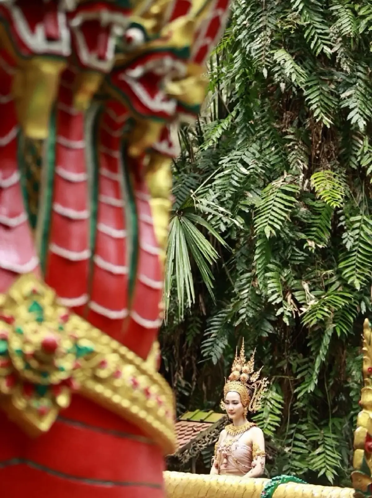 งดงามอ่อนช้อย แต้ว ณฐพร ร่วมพิธีรำบวงสรวงคำชะโนด  ต้อนรับ นาคี 3