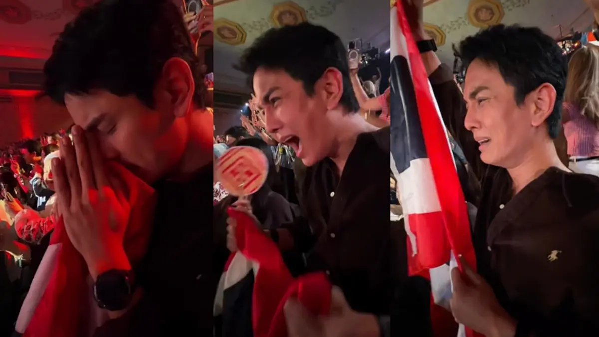 "กัน นภัทร" พักผ่อนน้อย บินด่วนเชียร์ "เนเน่ รอยัล" ติดขอบเวที AGT