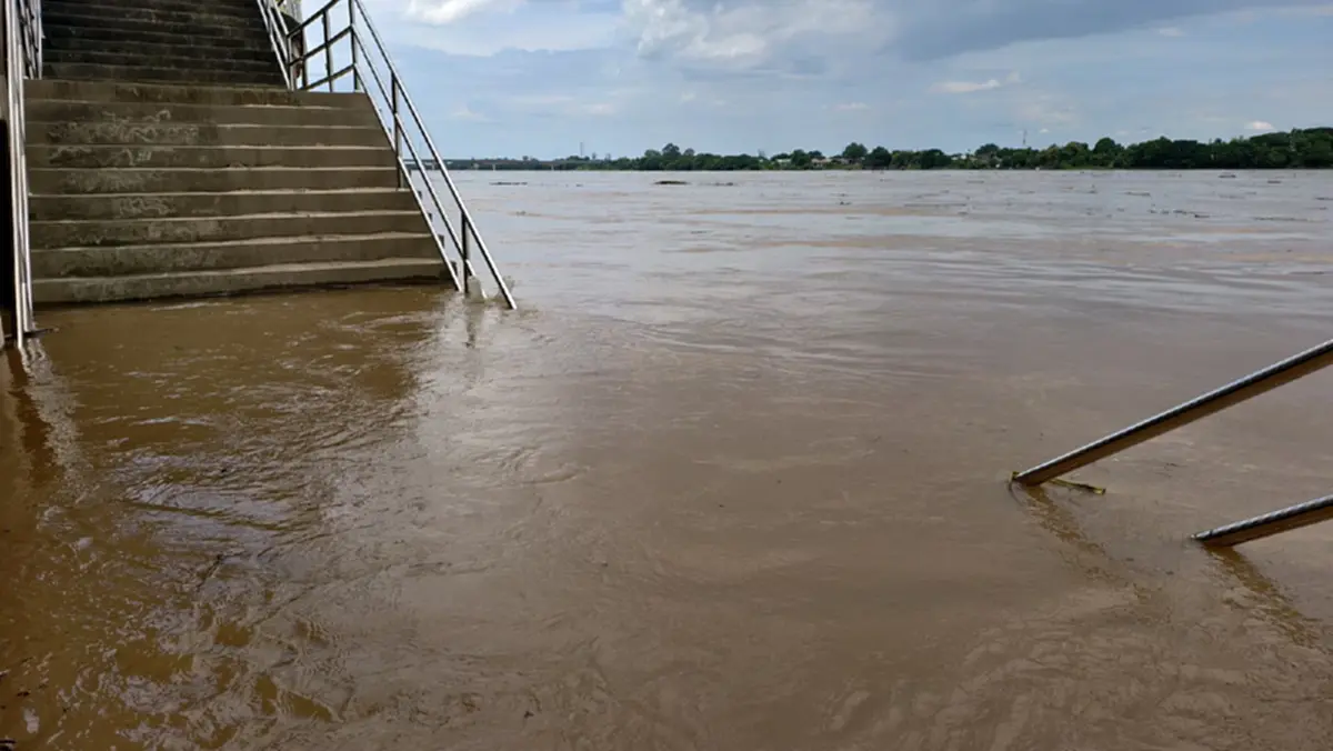 น้ำโขงหนองคายขึ้นวันเดียวเกือบ 1.5 ม. เตือนมวลน้ำใหญ่พรุ่งนี้
