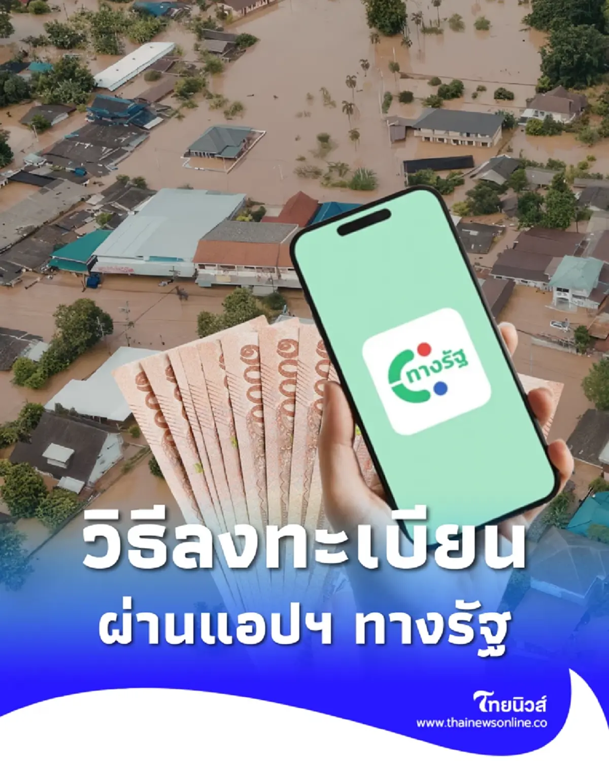 ขั้นตอนลงทะเบียนรับเงินเยียวยา 9,000 บาท ผ่านแอปฯ ทางรัฐ