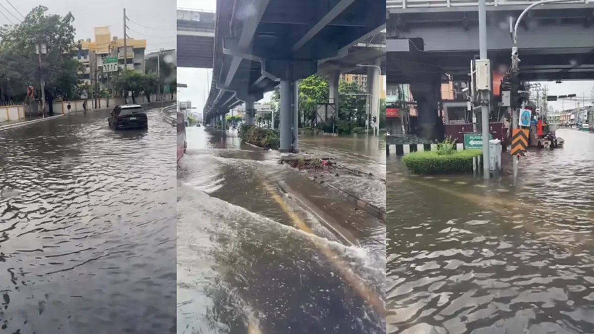ลุยน้ำท่วมทำงาน รถรับ-ส่งสุดอลังการ สมฐานะพิธีกรตัวแม่