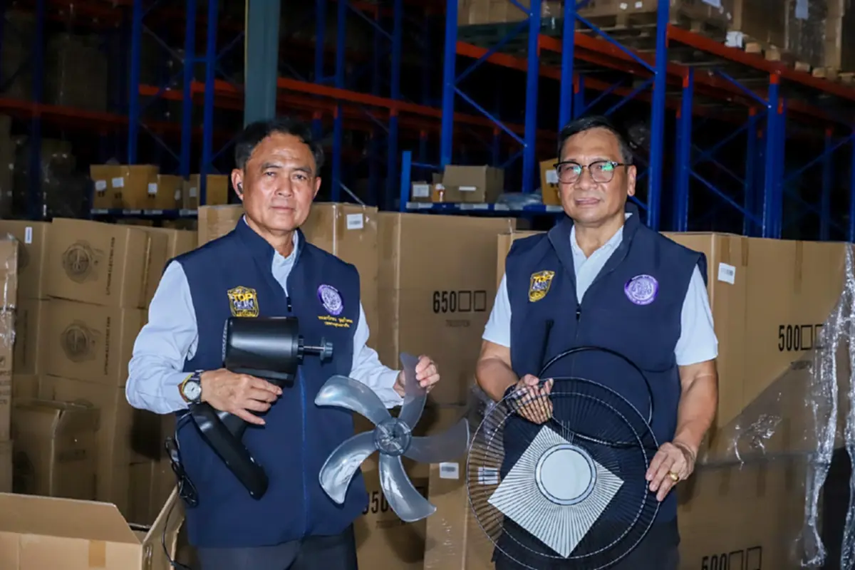 ล้างบางเครื่องใช้ไฟฟ้าเถื่อน ยึด 7,400 ชิ้น เสี่ยงไฟช็อต-ไฟไหม้
