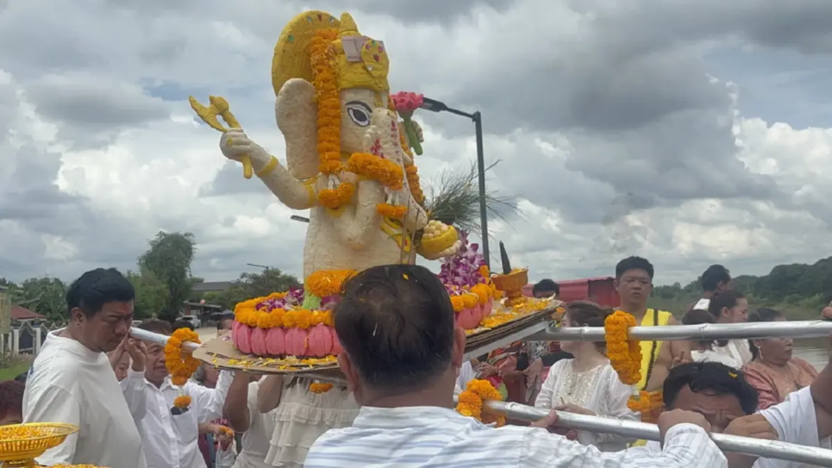 เลขหางประทัด พิธีแห่พระพิฆเนศจำลอง ลอยเจ้าพระยา เทศกาลคเณศจตุรถี