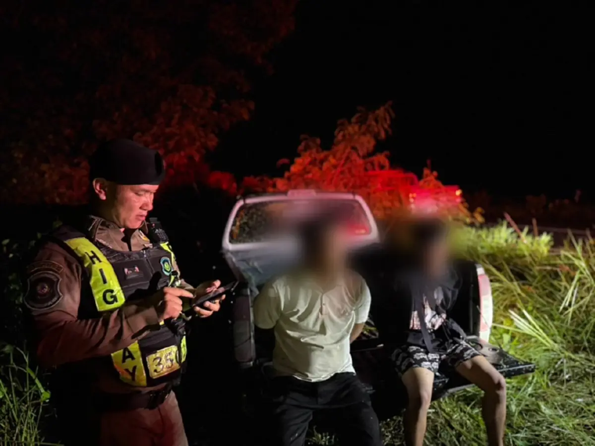 จับหนุ่มลักลอบพาต่างด้าวเข้ากรุงฯ ขับหนีสุดชีวิตก่อนเสียหลักลงข้างทาง