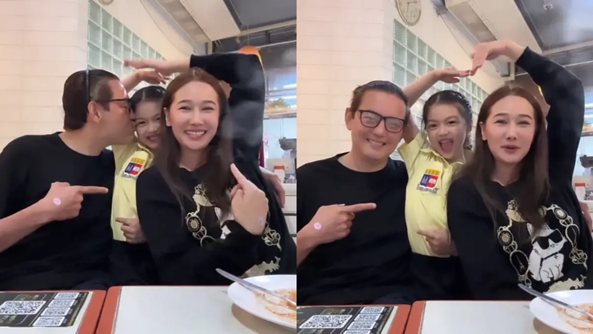 แฟนคลับใจฟู  "หนุ่ม ศรราม - กุ้งพลอย" ร่วมโต๊ะอาหารพร้อมหน้า