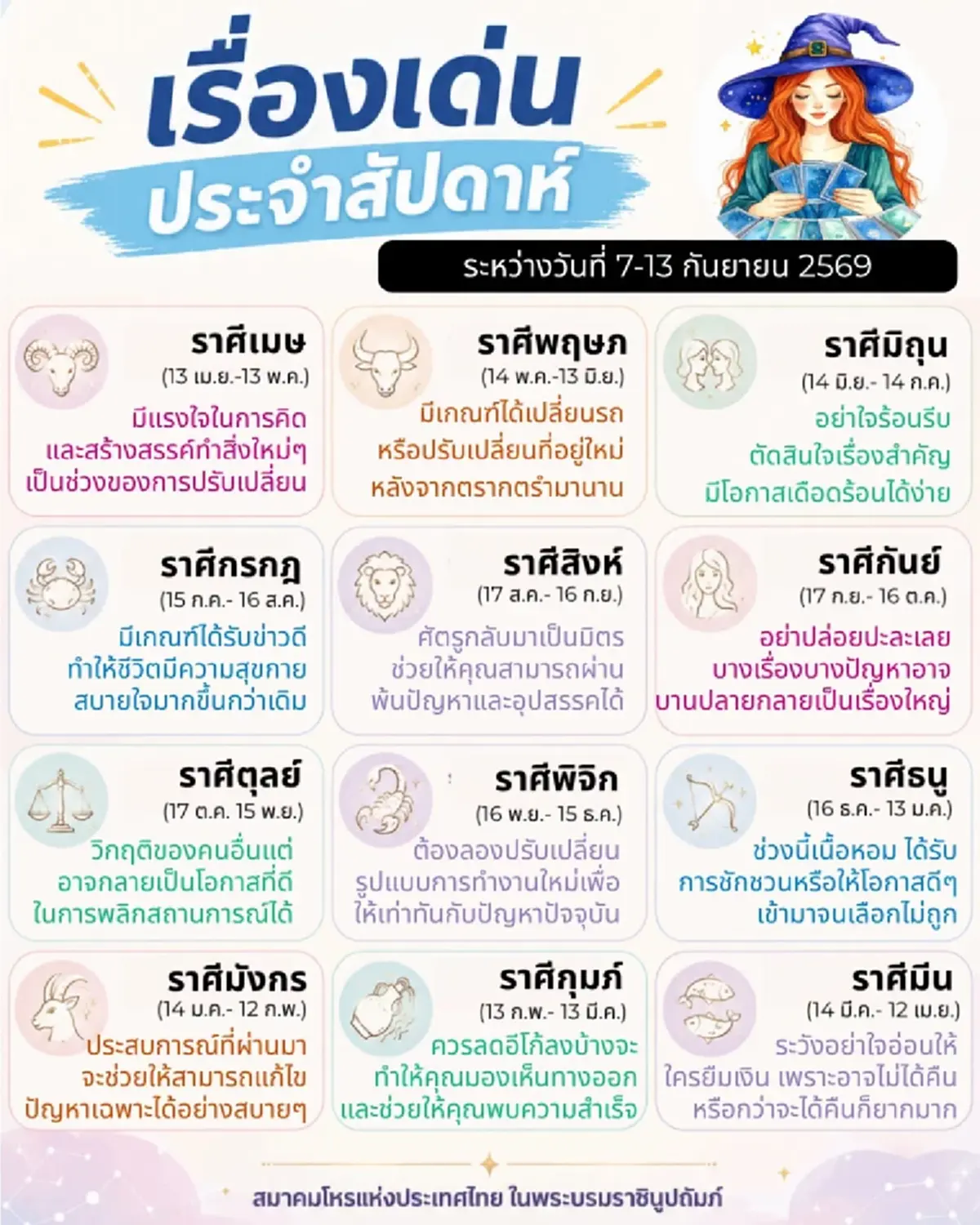 เคาะ 1 ราศีดวงเด่น ประจำสัปดาห์นี้ มีเกณฑ์ได้รับข่าวดี