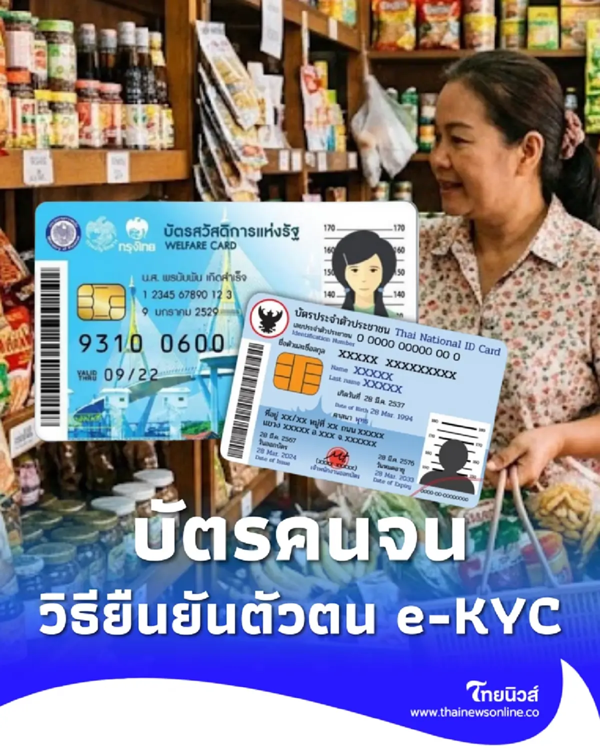 บัตรสวัสดิการแห่งรัฐ 69 เริ่มใช้สิทธิ 1 ต.ค. เปิดวิธียืนยันตัวตน e-KYC 