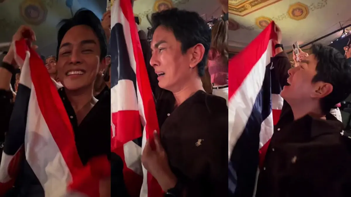 "กัน นภัทร" พักผ่อนน้อย บินด่วนเชียร์ "เนเน่ รอยัล" ติดขอบเวที AGT