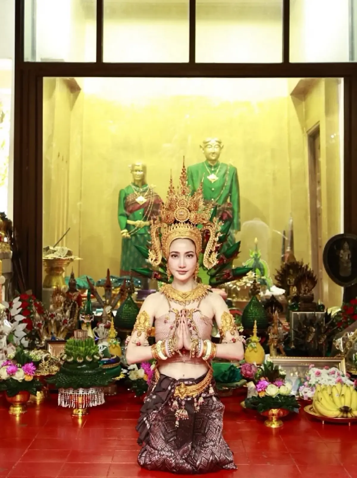 งดงามอ่อนช้อย แต้ว ณฐพร ร่วมพิธีรำบวงสรวงคำชะโนด  ต้อนรับ นาคี 3