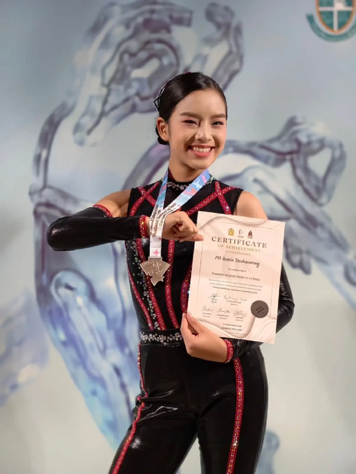 ลูกสาวแอฟ ทักษอร โชว์ลีลาแดนซ์คว้าเหรียญเงินเวทีใหญ่
